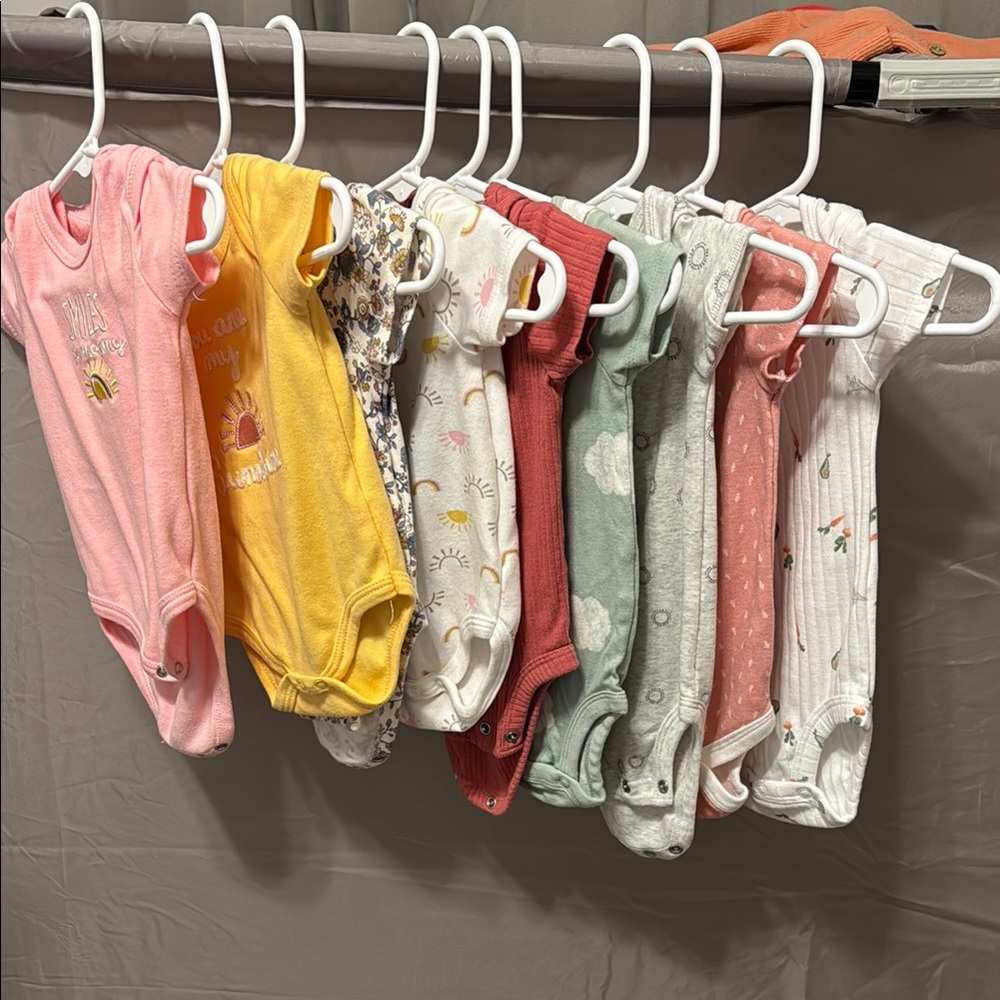 3-6 month onesie's
